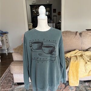 Men's Green Crewneck Sweatshirt